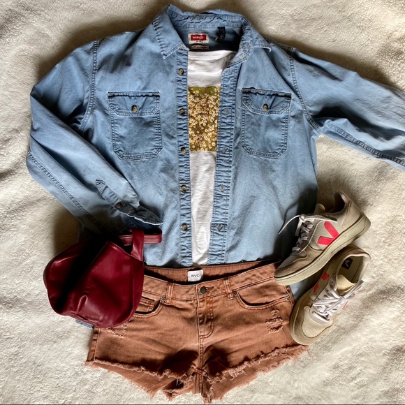 Host Pick✨ Hand Dyed Denim Button Down - Picture 8 of 16